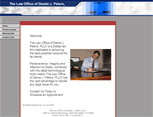 Tablet Screenshot of danpeterslaw.com